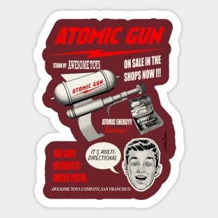 Atomic Gun Sticker